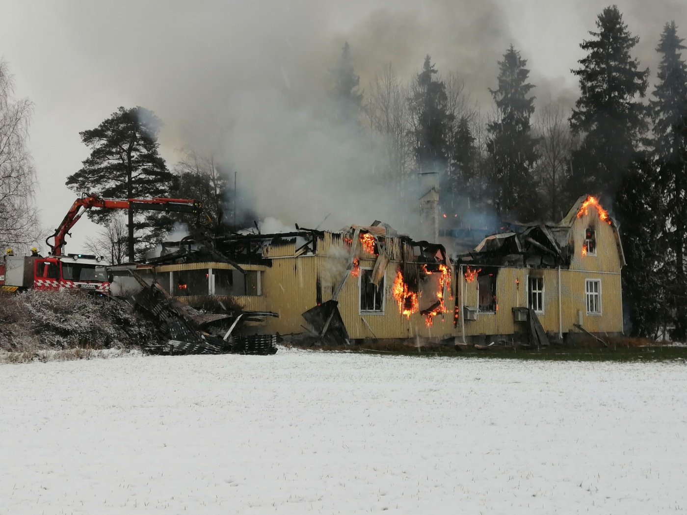 Tilannehuone.fi - 13.12.2021 09:53 Tammela: Rakennuspalo: Keskisuuri