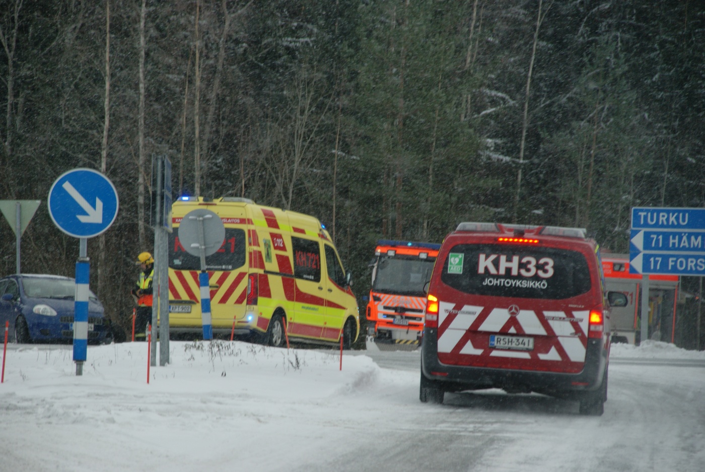 Tilannehuone.fi - Ypäjä: Tieliikenneonnettomuus: Pieni, 01.12.2023 12:42